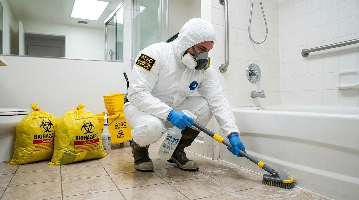 Decontamination equipment deployed for Blood Cleanup in Muskegon Heights